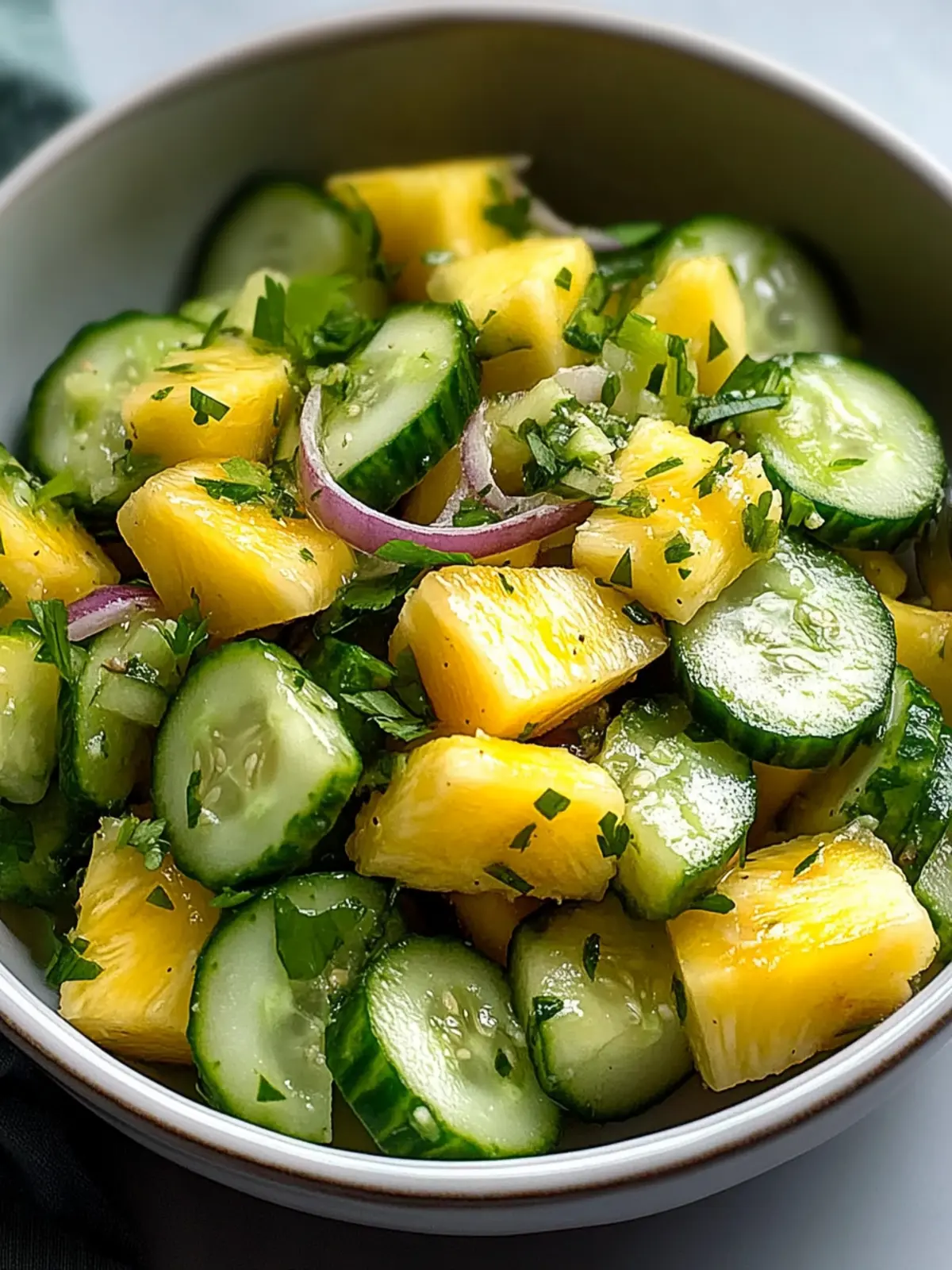 Pineapple Cucumber Salad
