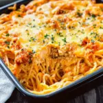 Cheddar Bay Spaghetti Casserole