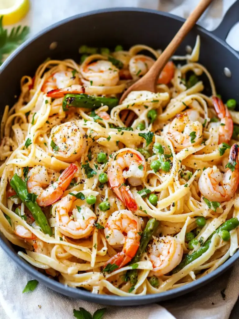 Garlic Shrimp Pasta