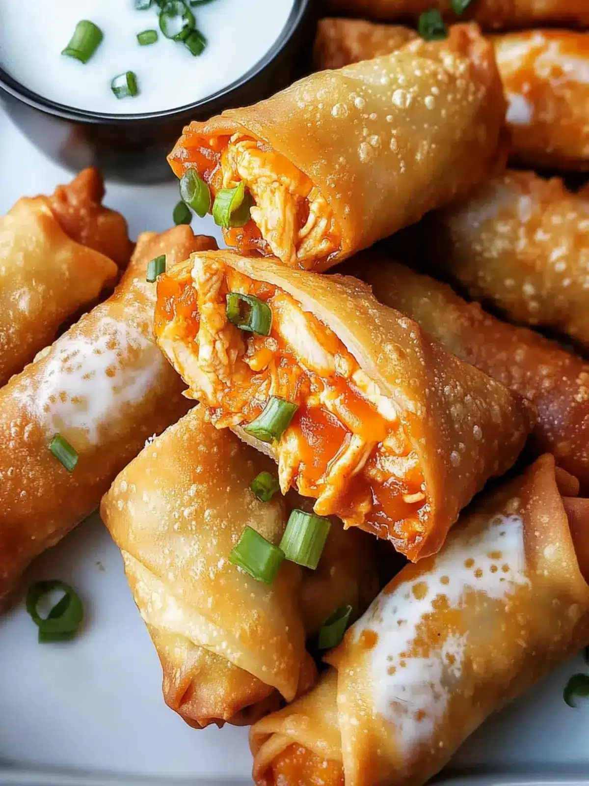 Spicy Buffalo Chicken Egg Rolls: Crunchy Joy in Every Bite 3 Buffalo Chicken Egg Rolls