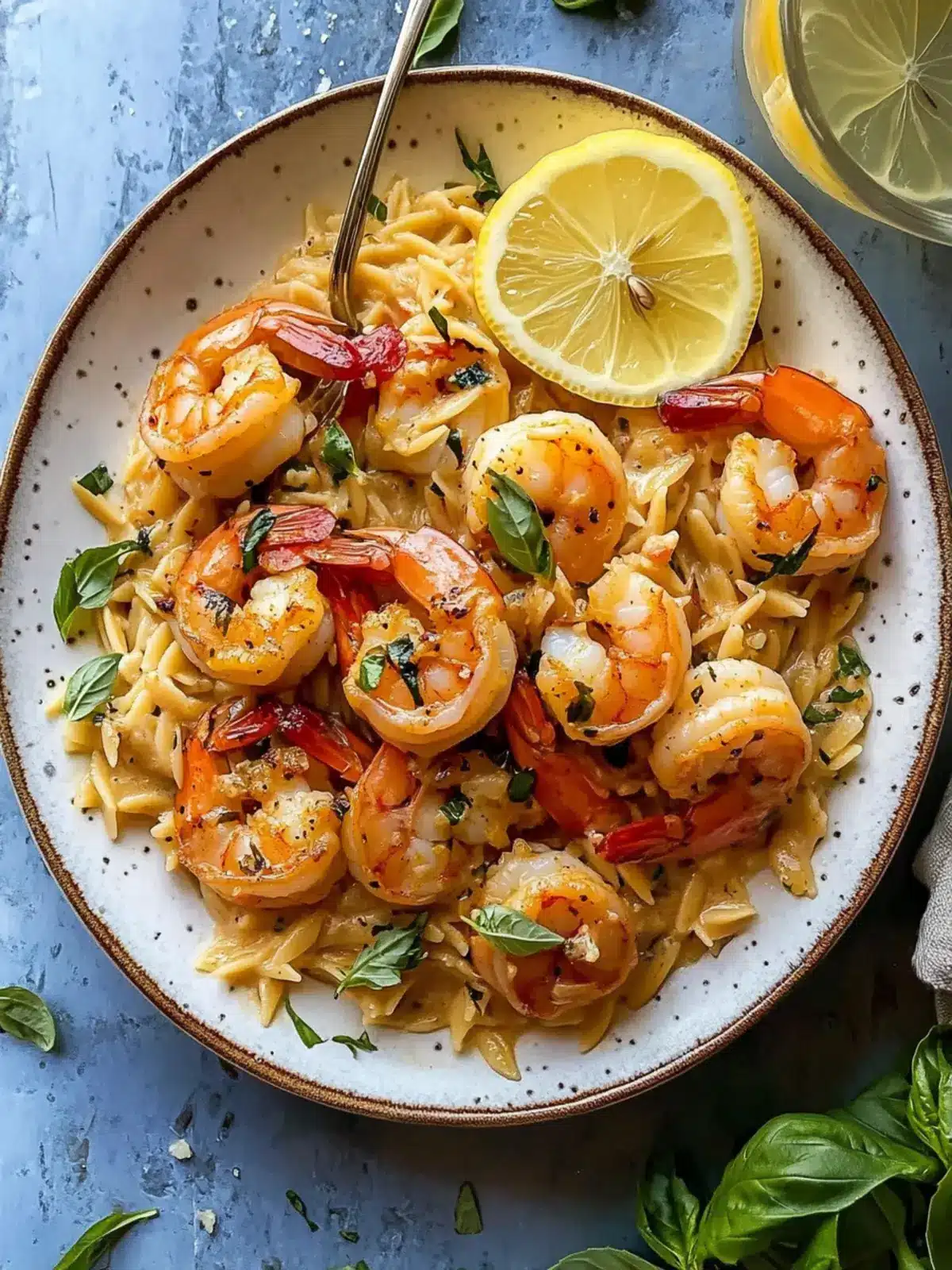 Savor Spicy Southern Style Shrimp with Lemon Basil Orzo Today 3 Spicy Southern Style Shrimp with Lemon Basil Orzo.