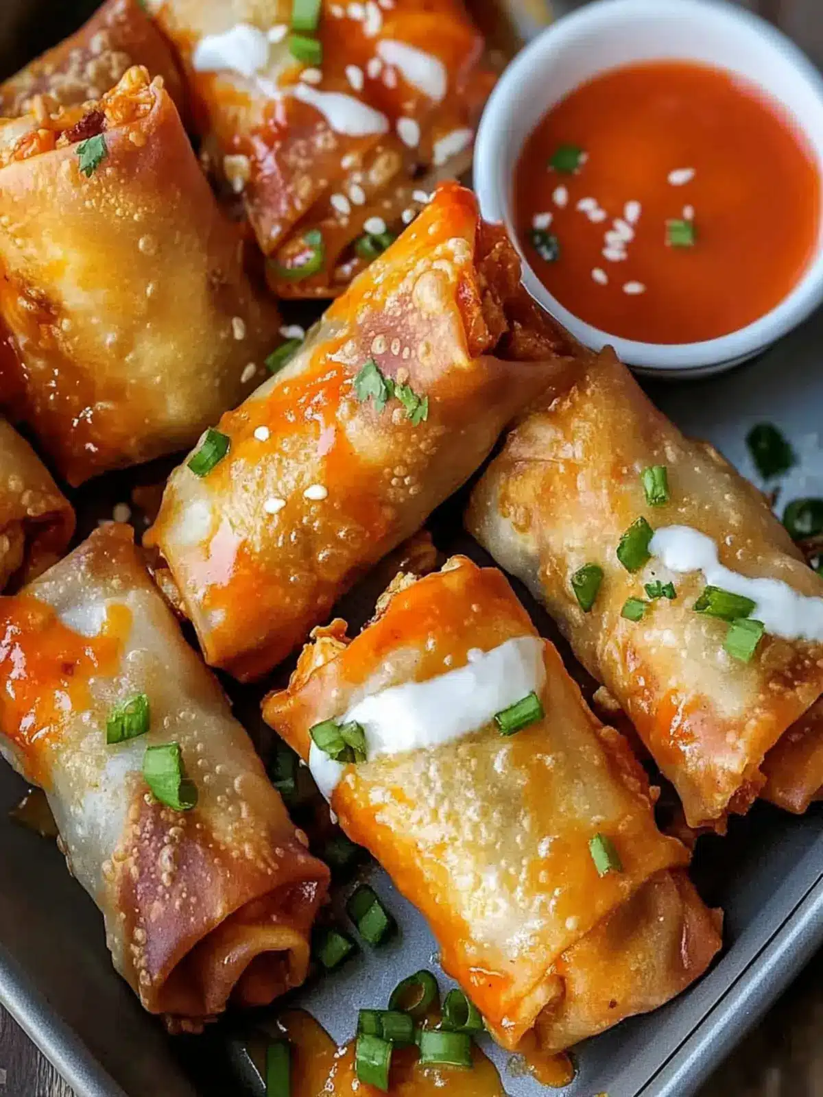 Spicy Buffalo Chicken Egg Rolls: Crunchy Joy in Every Bite 4 Buffalo Chicken Egg Rolls