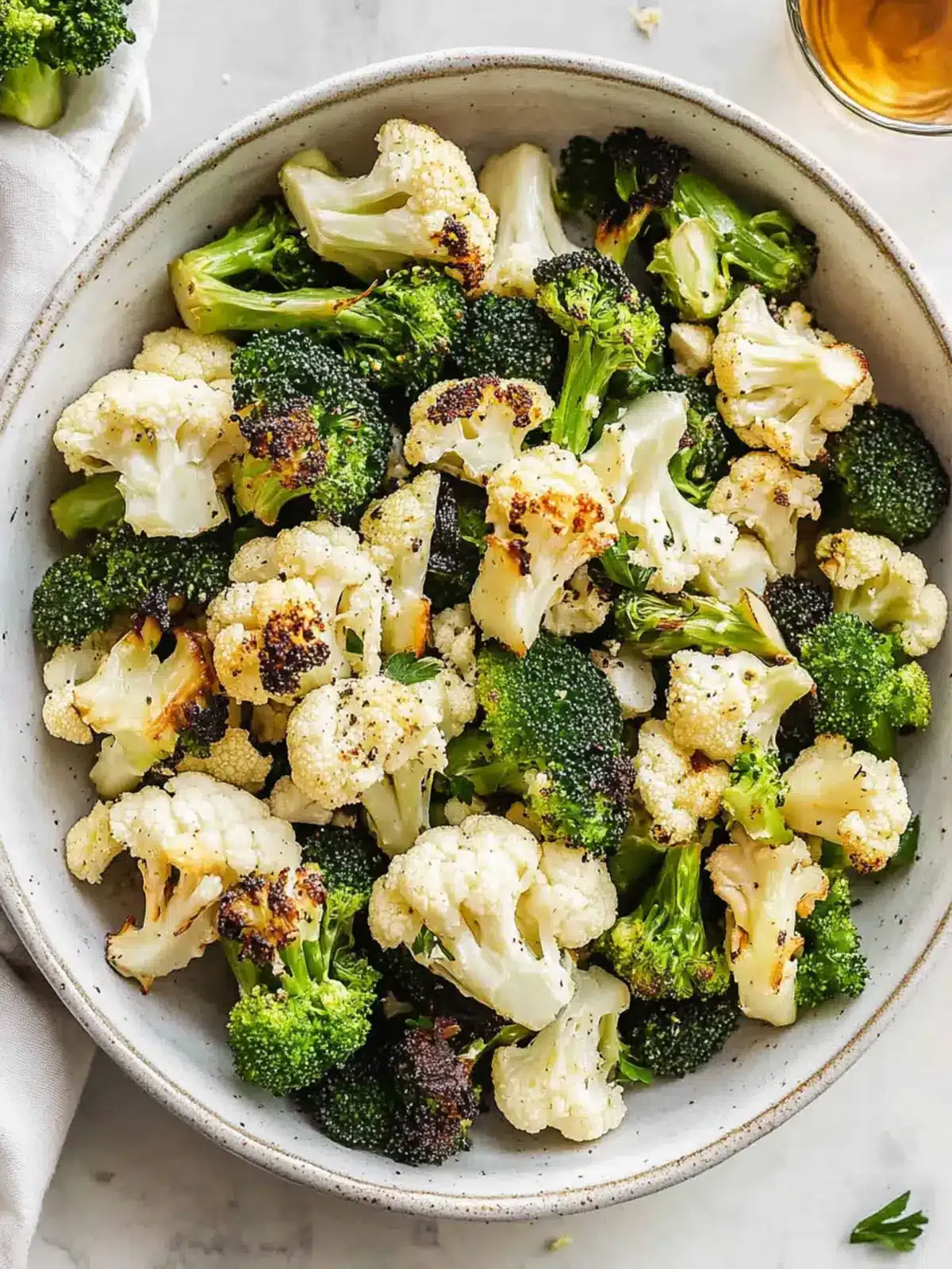 Roasted Broccoli and Cauliflower