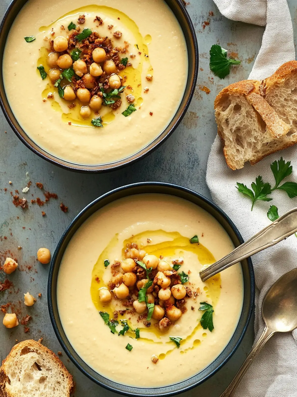 Deliciously Creamy Hummus Soup for Heartwarming Meals 4 Hummus Soup