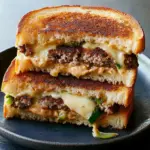 Patty Melts with Charred Scallion-Chipotle Mayo
