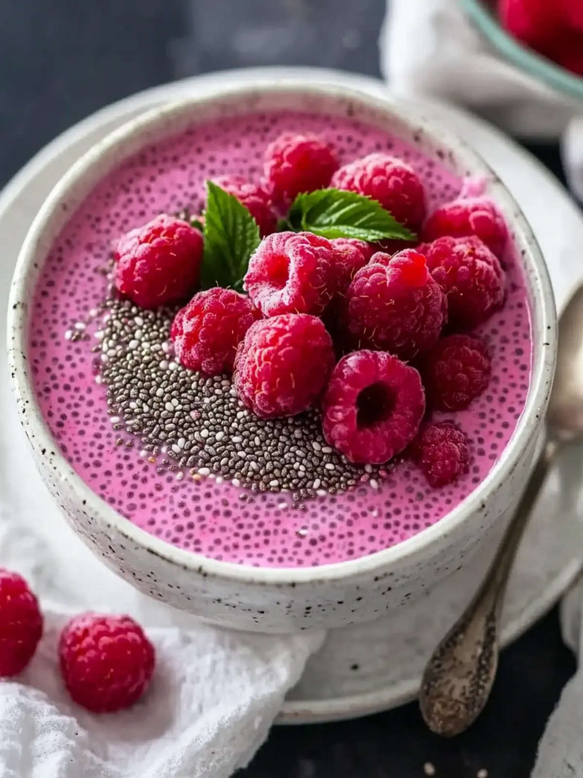 Raspberry Chia Pudding