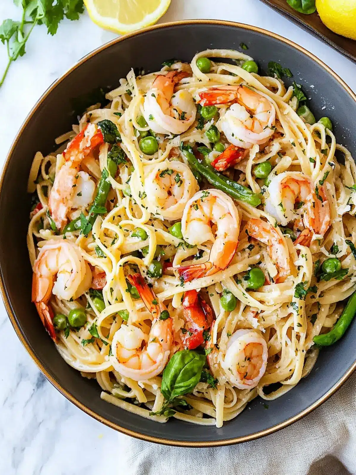 Garlic Shrimp Pasta