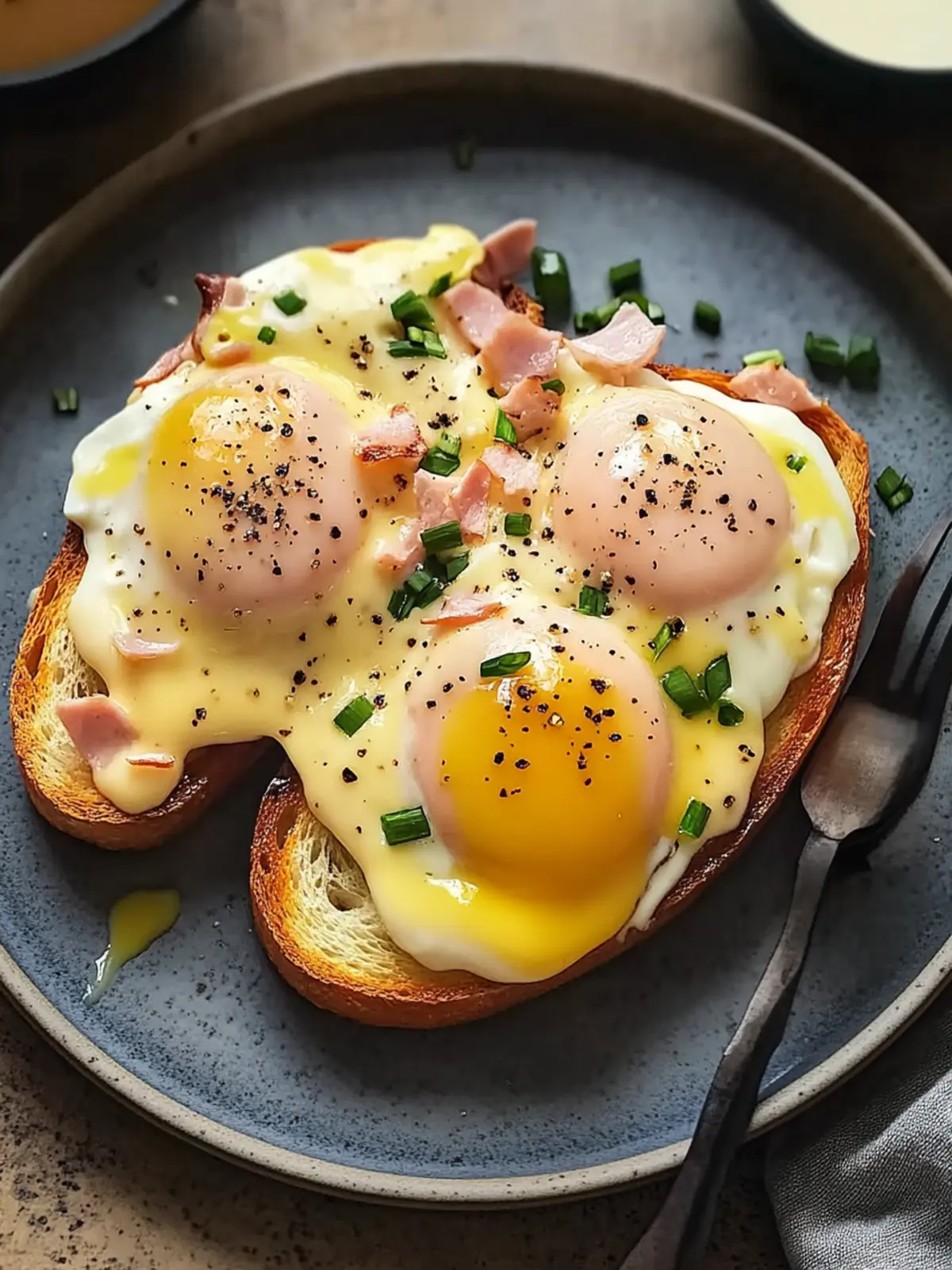 Savory Eggs Benedict Toast with Creamy Hollandaise Magic 2 Eggs Benedict Toast