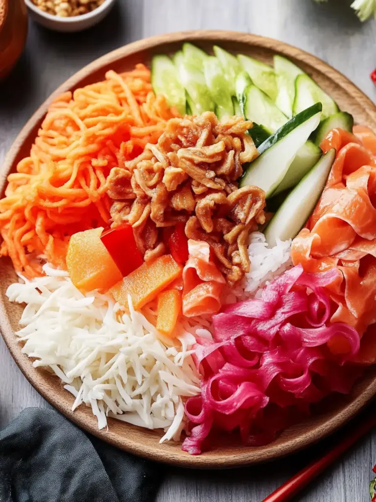 Prosperity Salad (Yusheng)- Lucky food for Chinese New Year