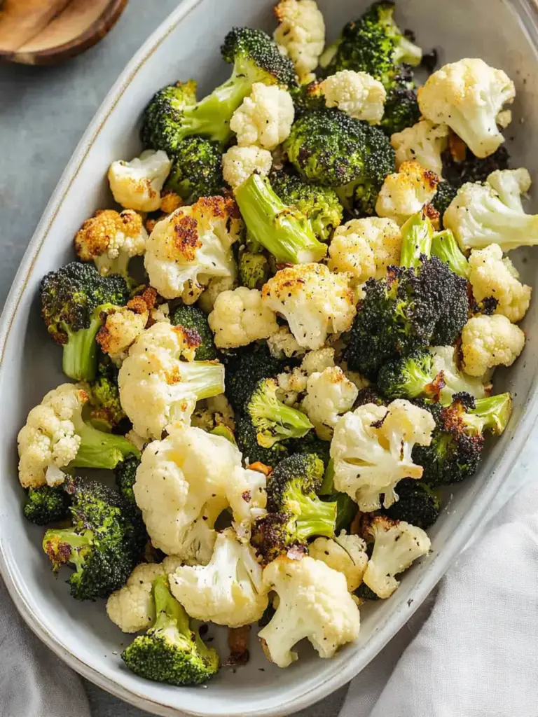 Roasted Broccoli and Cauliflower