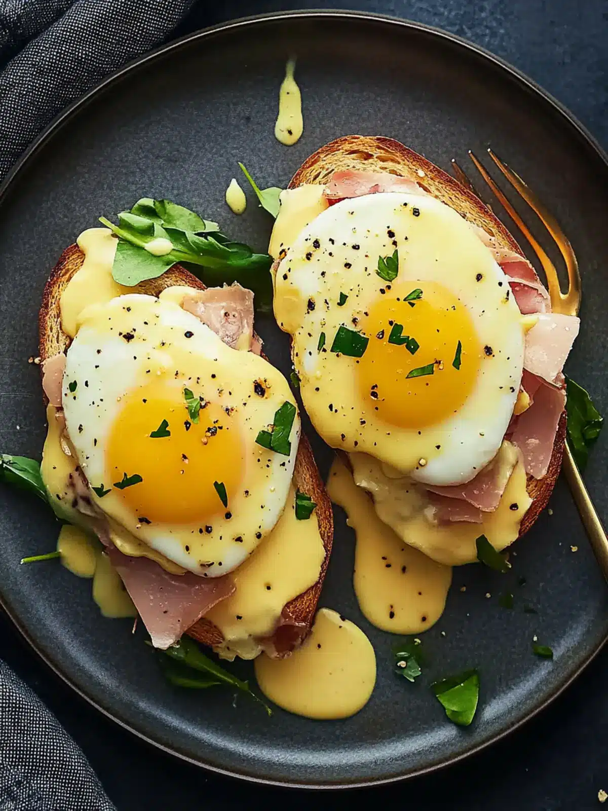 Savory Eggs Benedict Toast with Creamy Hollandaise Magic 3 Eggs Benedict Toast