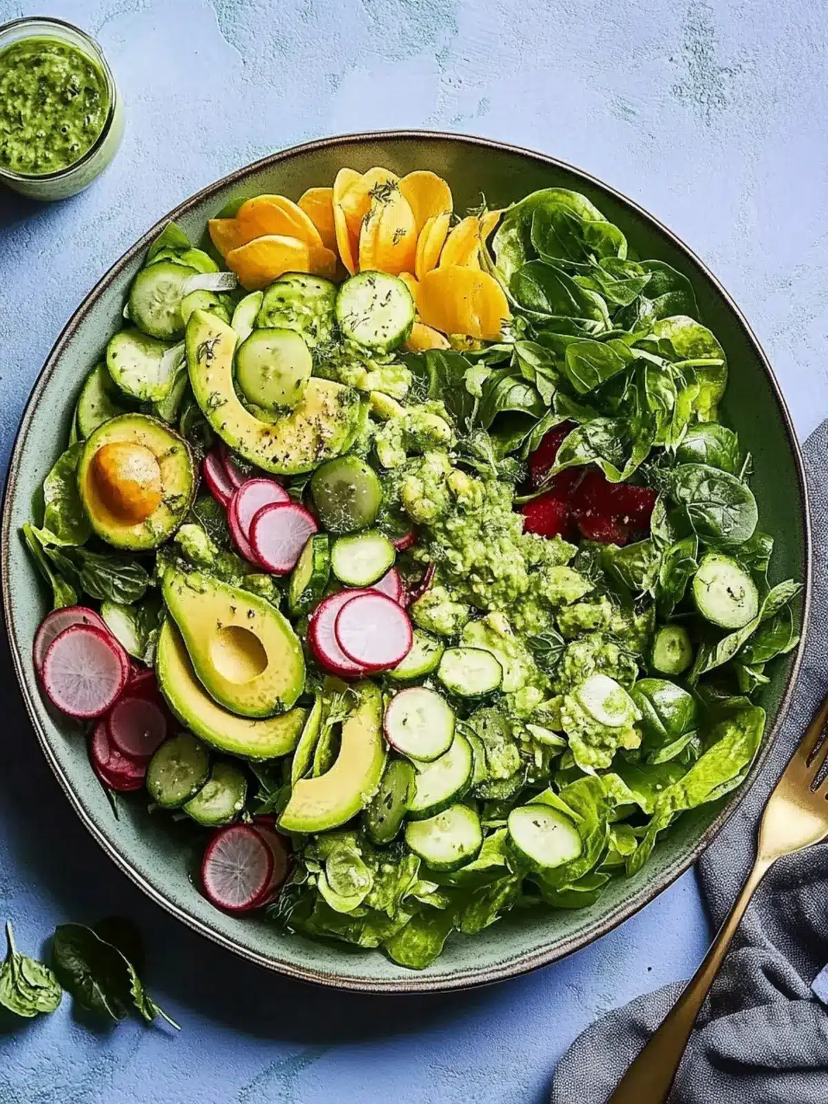 Wholesome Green Goddess Avocado Salad You’ll Crave Every Day 5 Green goddess avocado salad