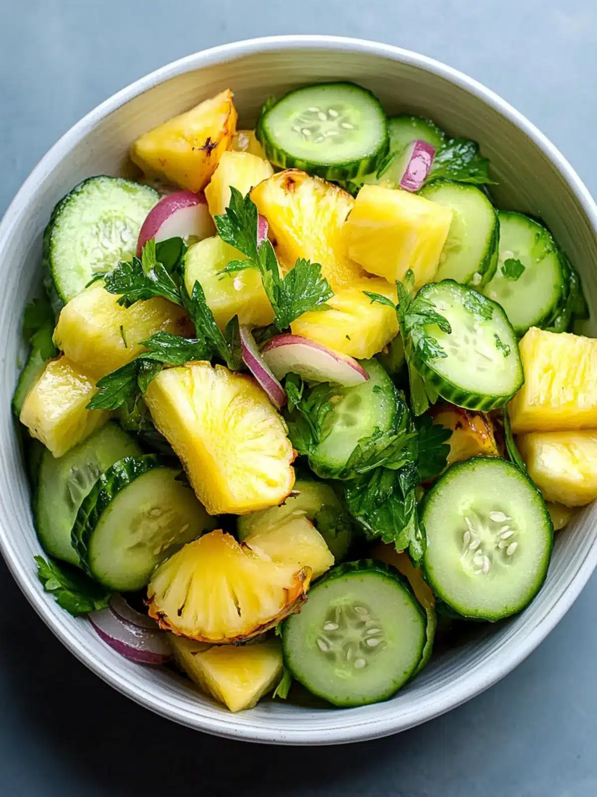 Pineapple Cucumber Salad