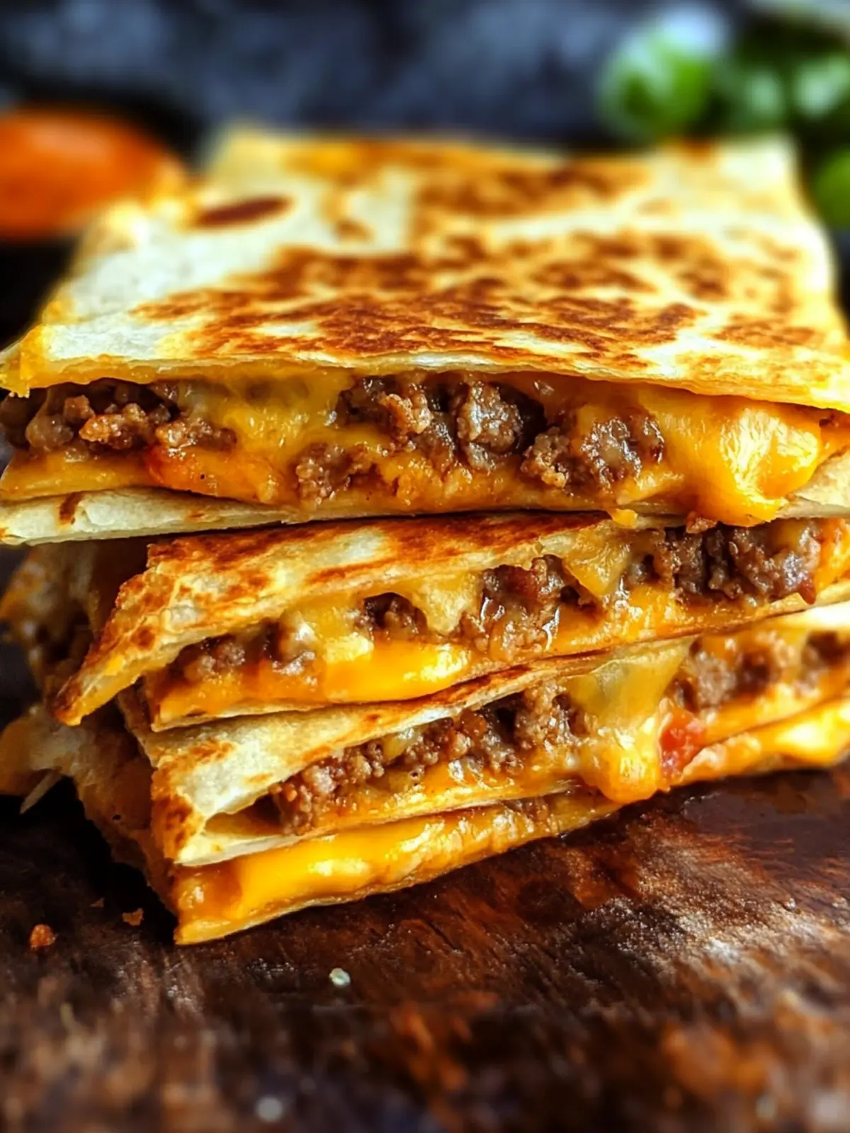 Cheeseburger Quesadillas