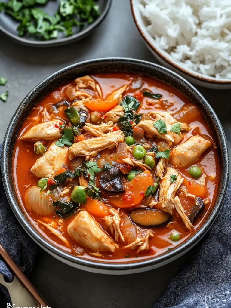 Slow Cooker Korean Chicken Stew