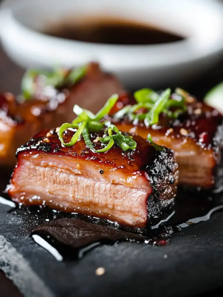 Slow Cooker Pork Belly with Honey Balsamic Glaze