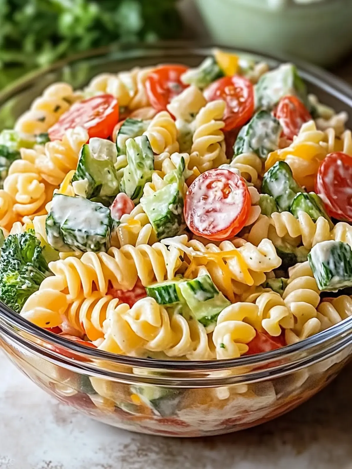 Fresh Ranch Pasta Salad