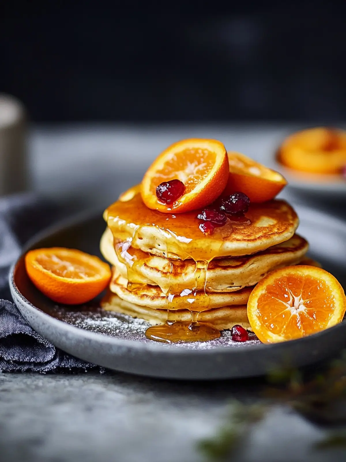 Delicious Ricotta Hotcakes with Salted Caramel for Valentine’s Day 2 Ricotta hotcakes with salted caramel and clementines- Valentine’s breakfast recipes