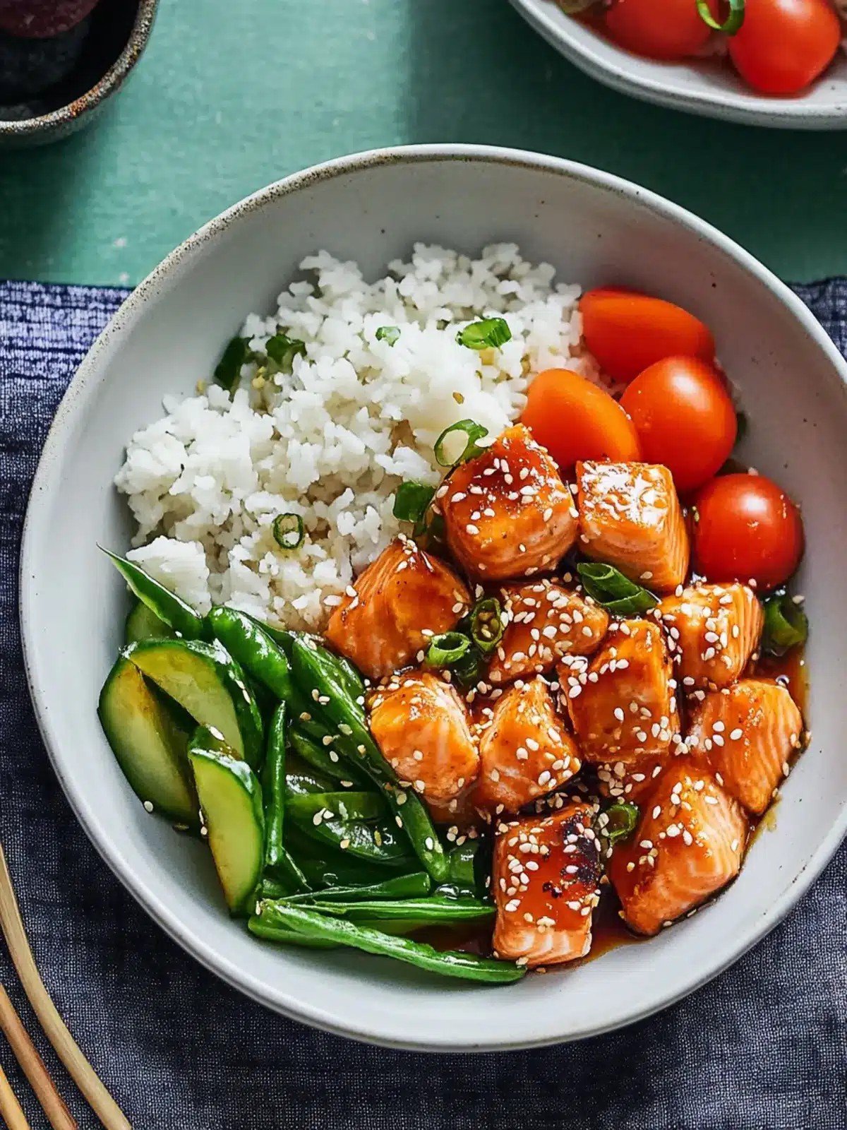Soy-Glazed Salmon Bowls
