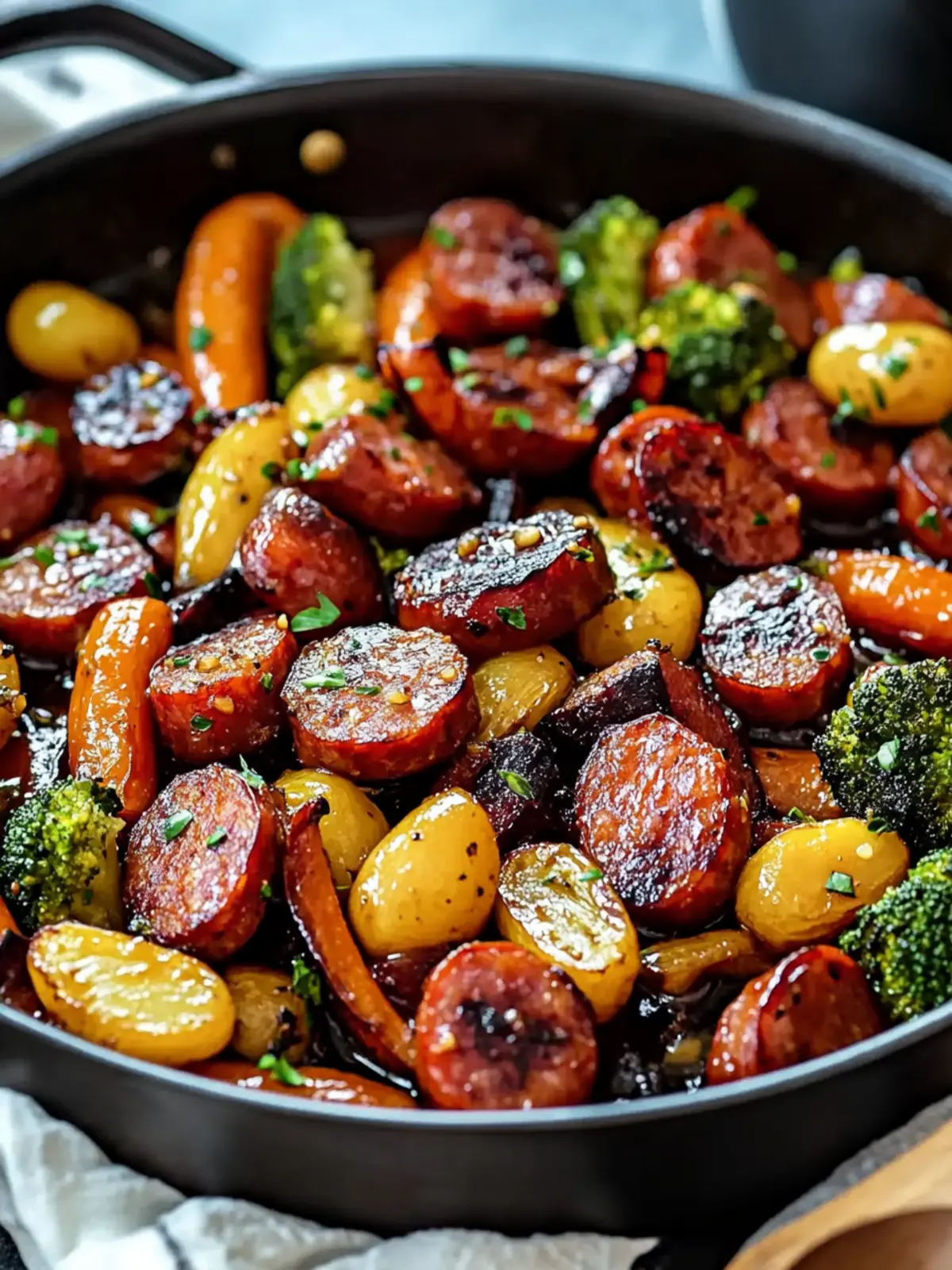 One-Pan Honey Garlic Kielbasa & Veggies: A Family Favorite Delight 5 One-Pan Honey Garlic Kielbasa & Veggies: Easy Family Delight