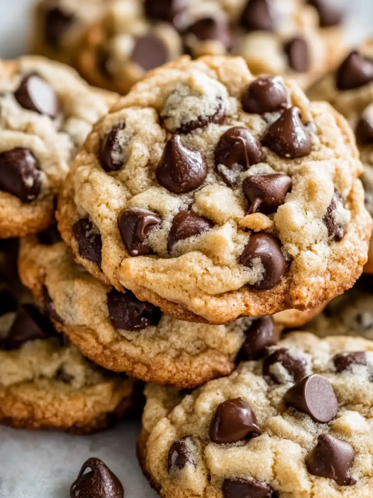 Thick & Fluffy Chocolate Chip Cookies