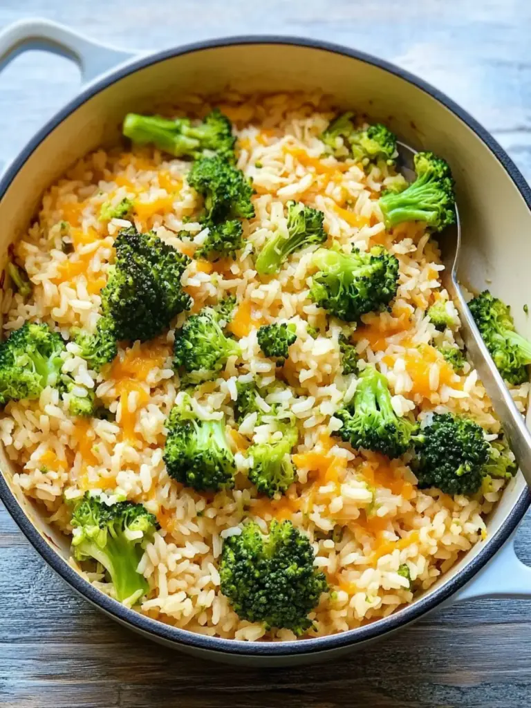 Skillet Broccoli-Cheddar Rice