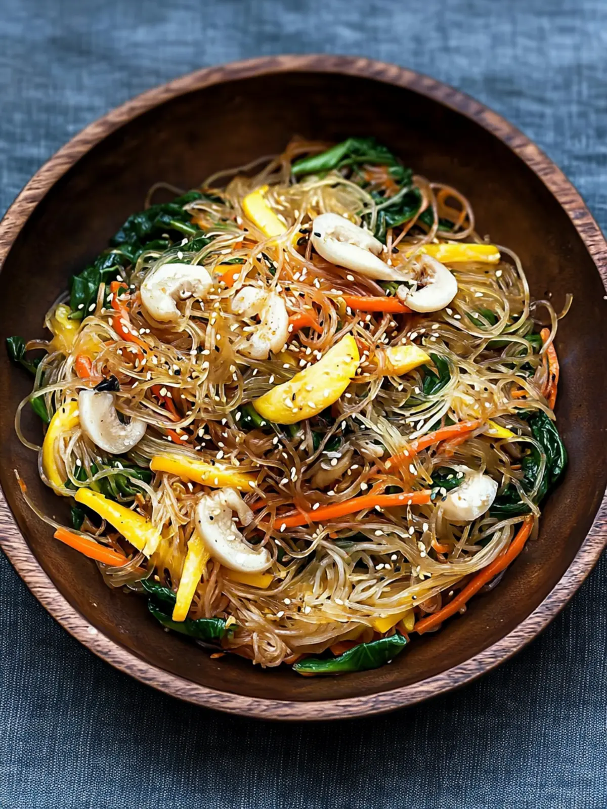 Japchae (Korean Glass Noodles)- Longevity noodles recipe for Lunar New Year
