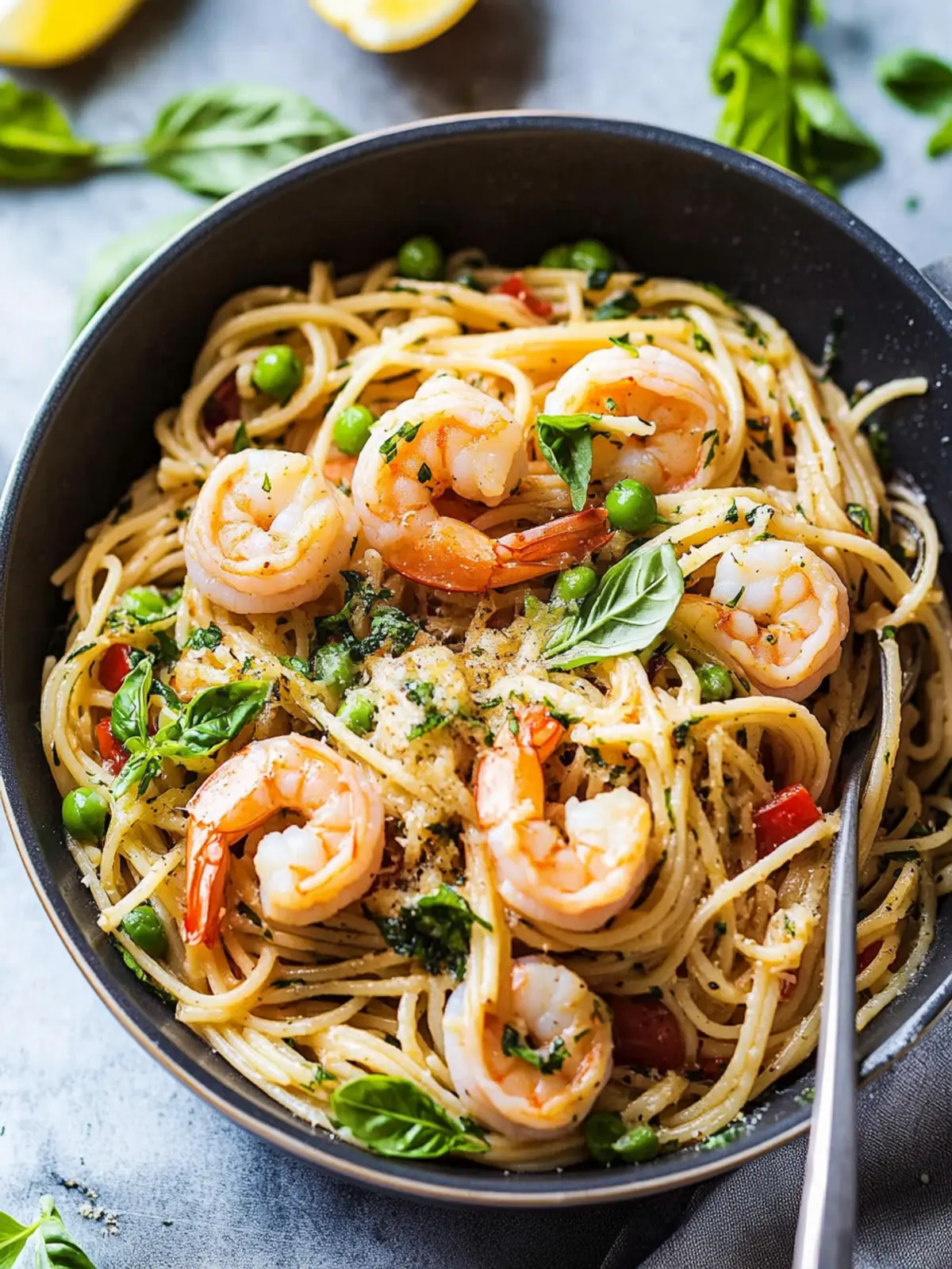 Garlic Shrimp Pasta