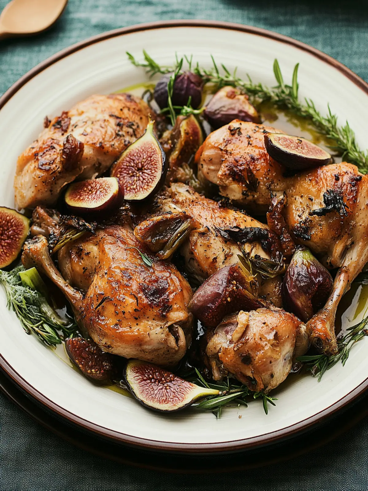 Vinegar Chicken With Figs