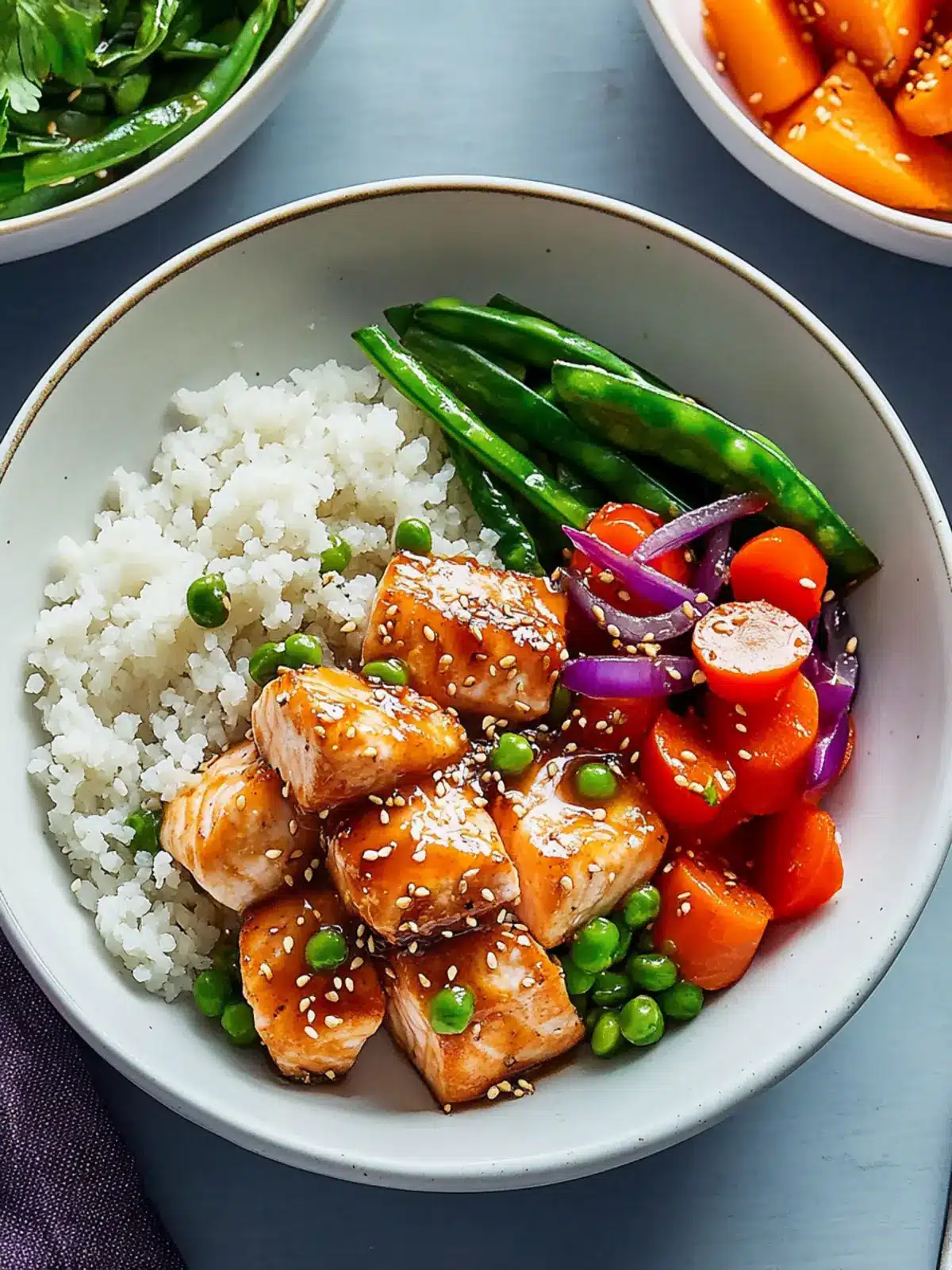 Soy-Glazed Salmon Bowls