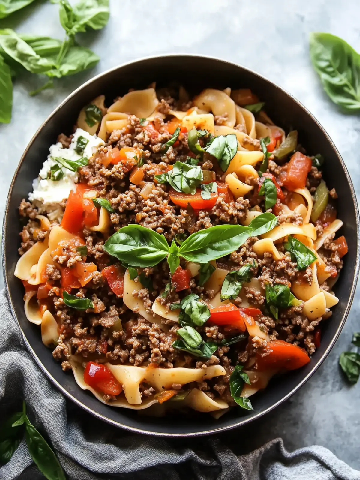One Pot Ground Beef Pasta