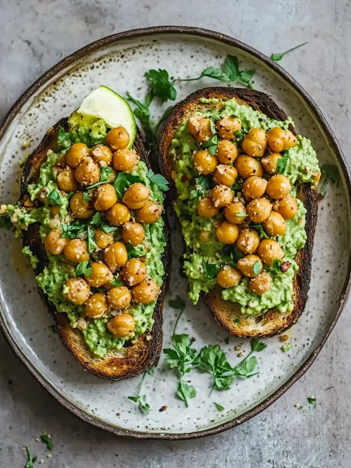 Crispy Chickpeas on Green Toast – A Flavorful Vegan Twist 4 Crispy chickpeas on green toast
