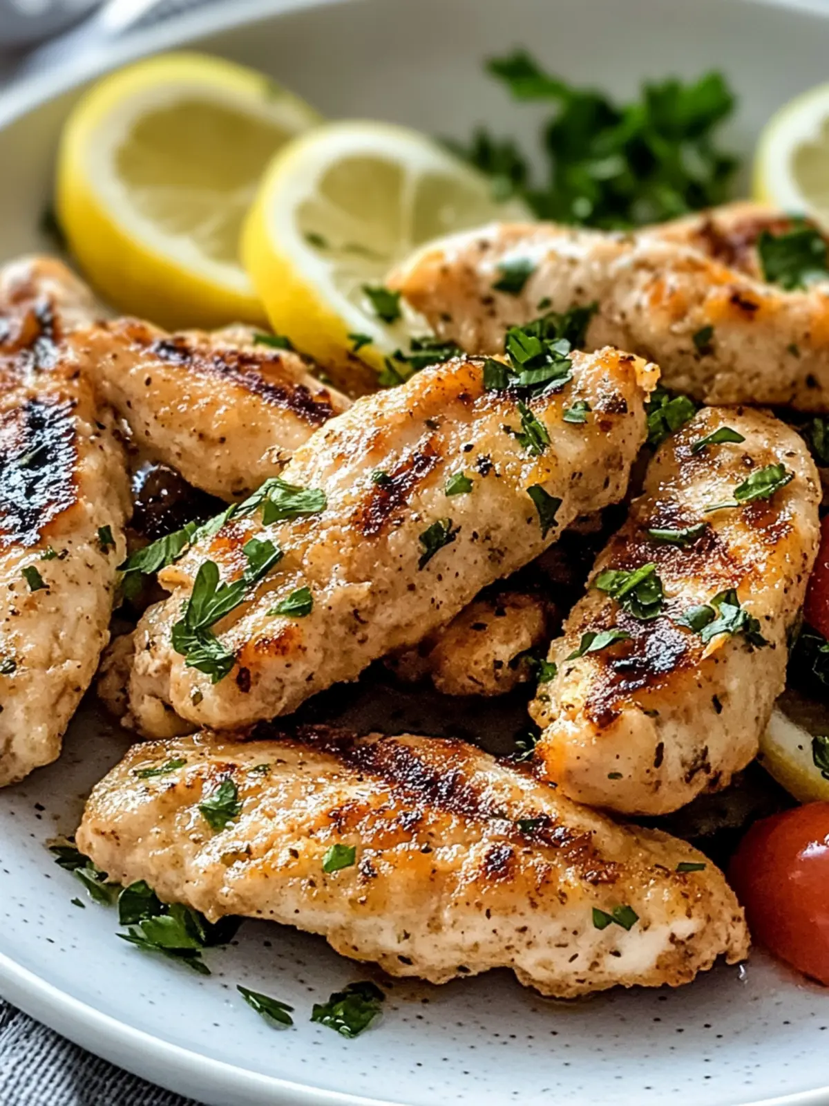 Delicious Greek Chicken Tenders with Zesty Lemon Flavor 4 Greek Chicken Tenders