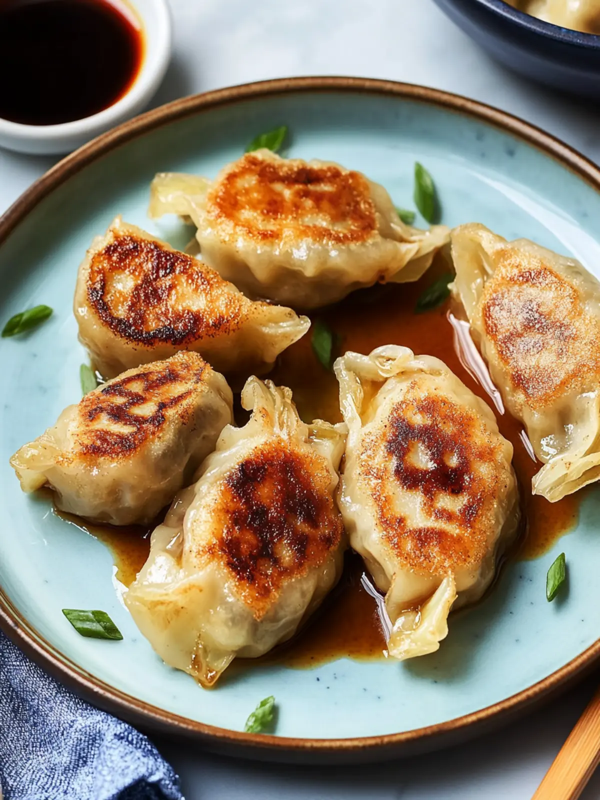 Delicious Pan-Fried Chicken and Cabbage Dumplings for Prosperity 2 Pan-Fried Chicken and Cabbage Dumplings- New Year prosperity recipes
