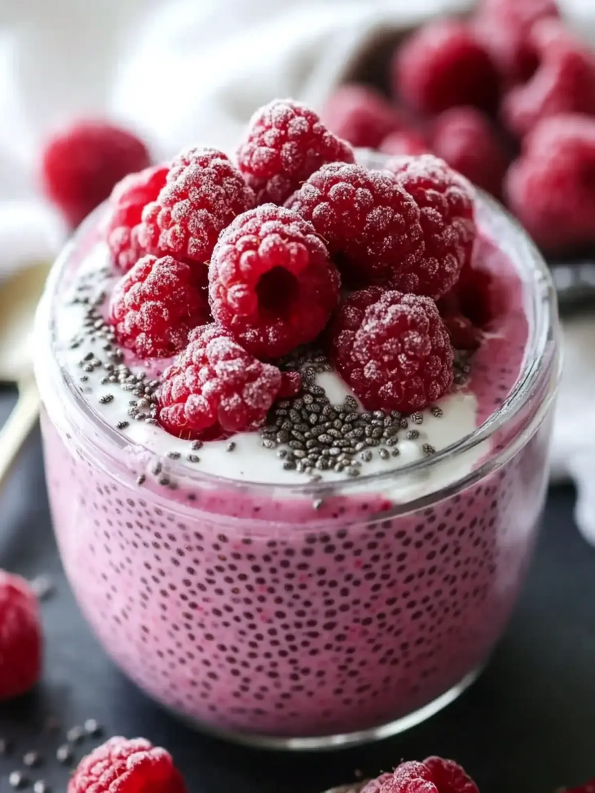 Raspberry Chia Pudding