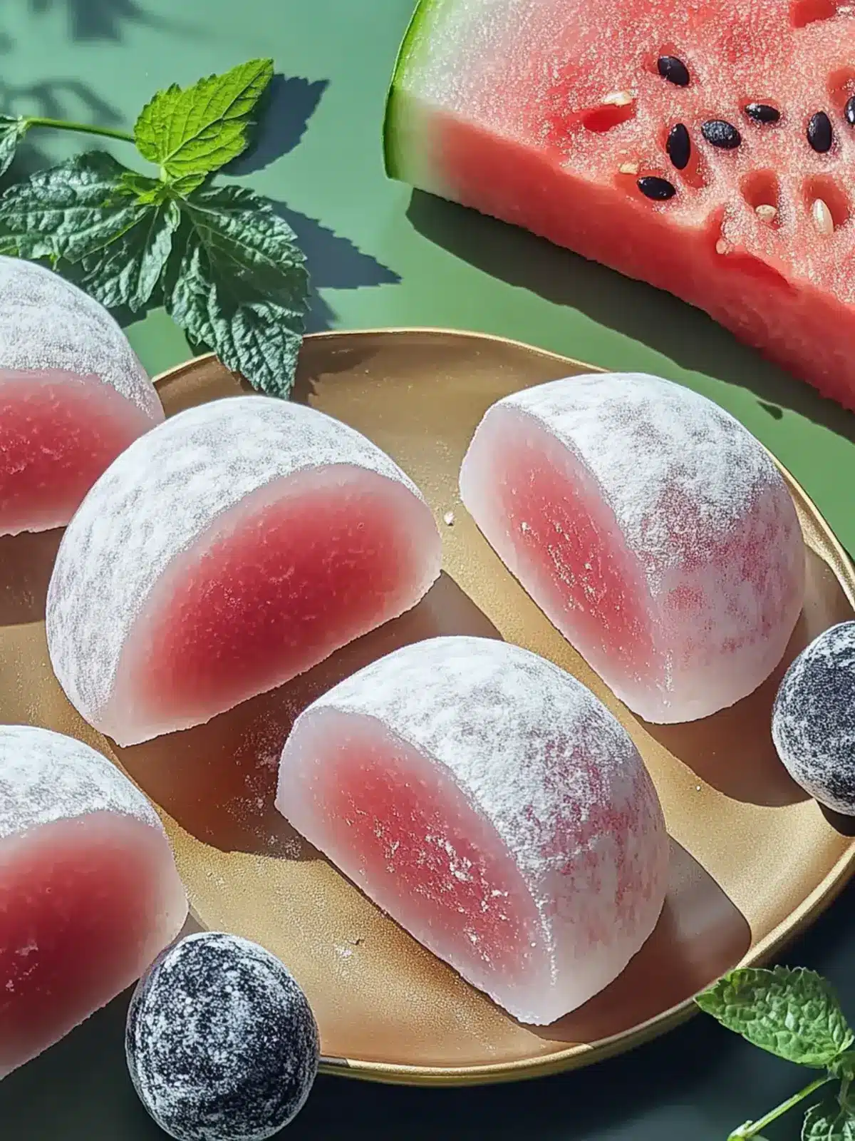 Watermelon Mochi