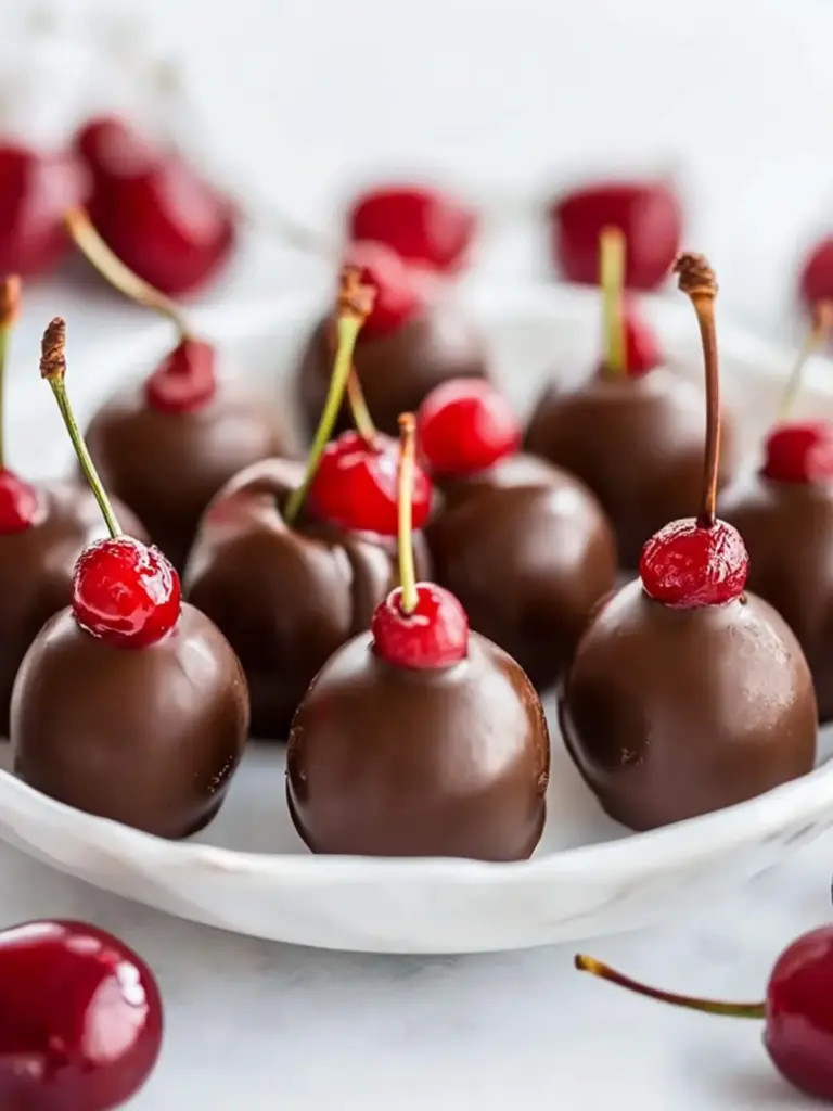 Chocolate Covered Cherries-Valentine’s Day snacks