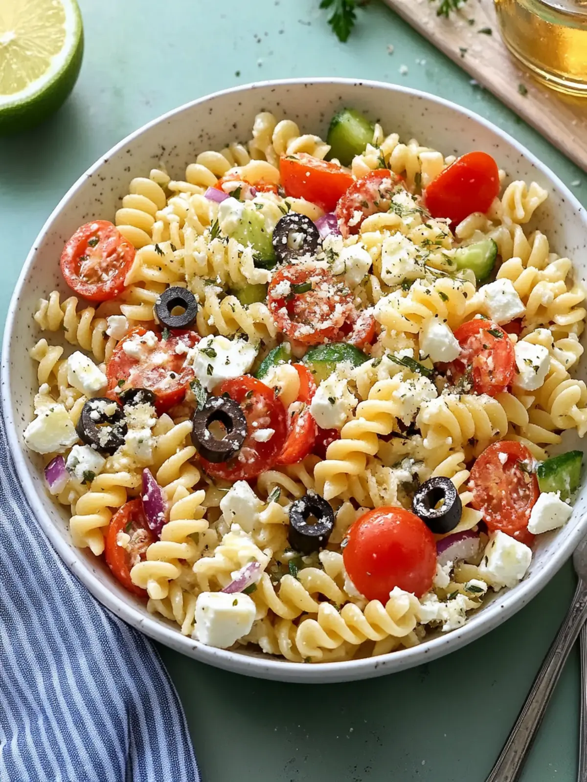 A Great Greek Pasta Salad That'll Wow Your Taste Buds 4 A Great Greek Pasta Salad