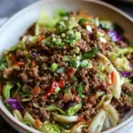 25 Minute Healthy Chinese Ground Beef & Cabbage Stir Fry Irresistible Flavors