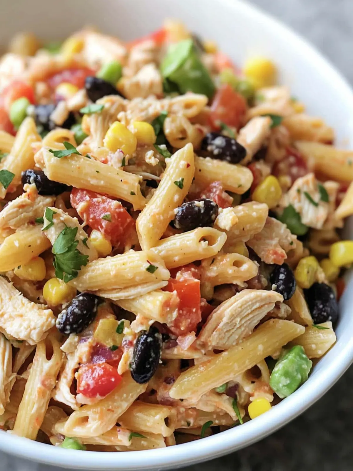 Southwest Chicken Pasta Salad