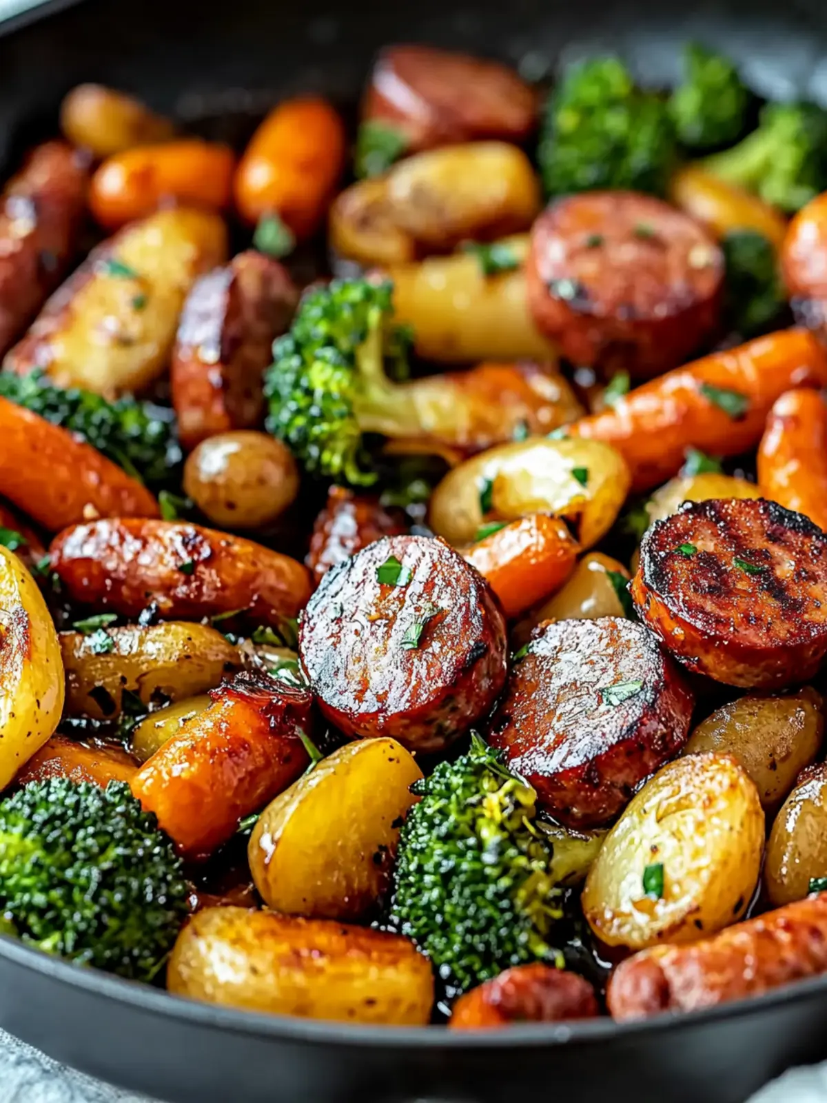 One-Pan Honey Garlic Kielbasa & Veggies: A Family Favorite Delight 3 One-Pan Honey Garlic Kielbasa & Veggies: Easy Family Delight