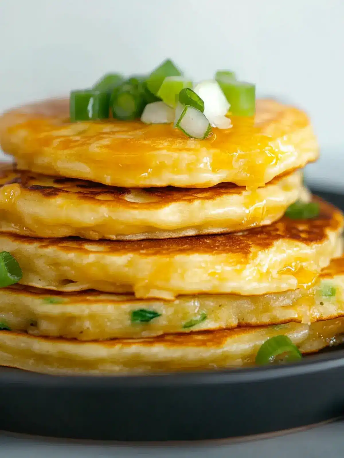 Cheesy Savory Pancakes with Green Onions for Ultimate Flavor 4 Cheesy Savory Pancakes with Green Onions
