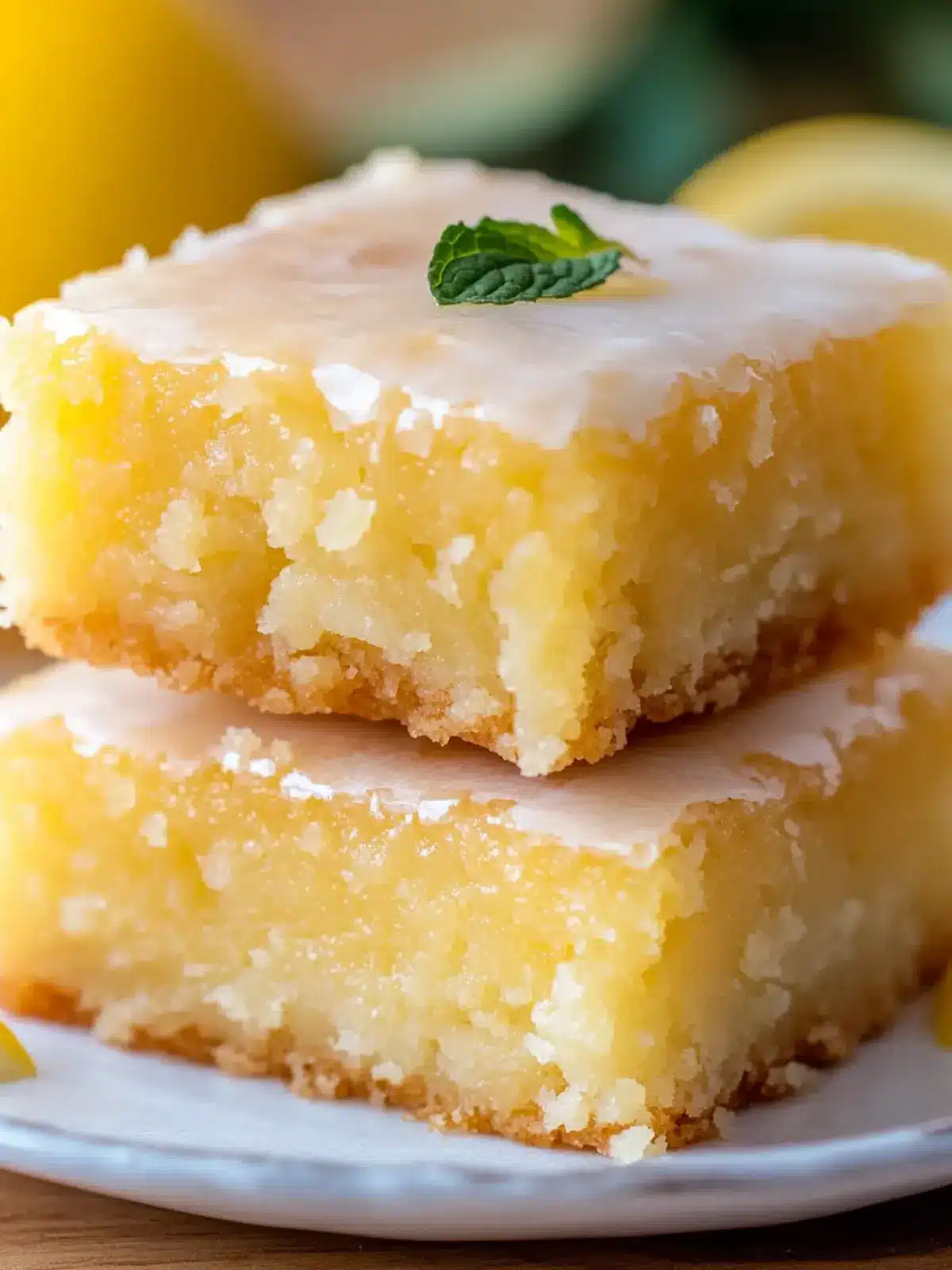 Easy Lemon Brownies Recipe