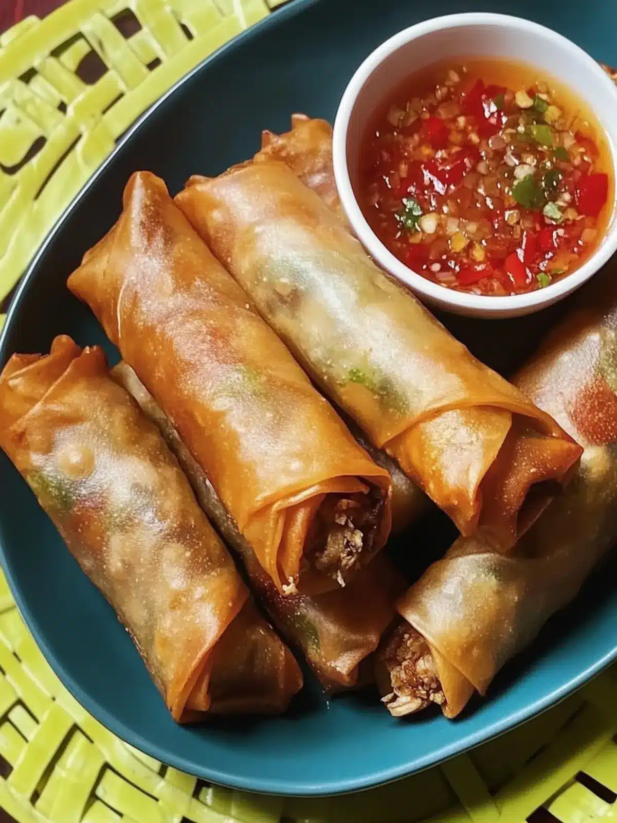 Irresistible Chicken and Garlic Spring Rolls (Lumpia) Recipe 2 Chicken and Garlic Spring Rolls (Lumpia)