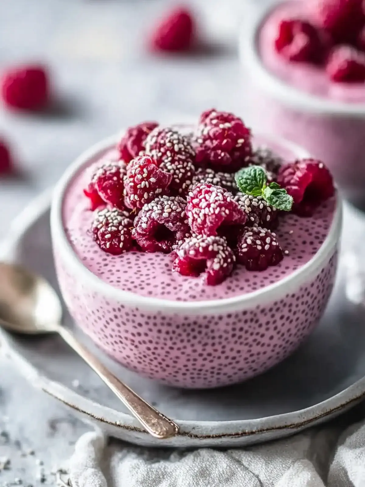 Raspberry Chia Pudding