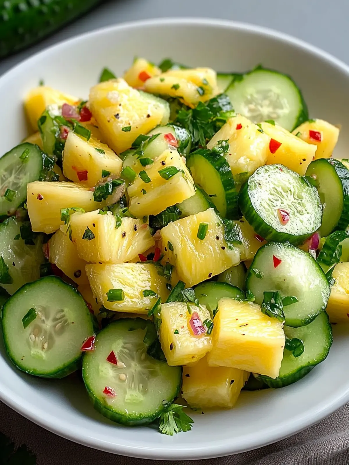 Pineapple Cucumber Salad