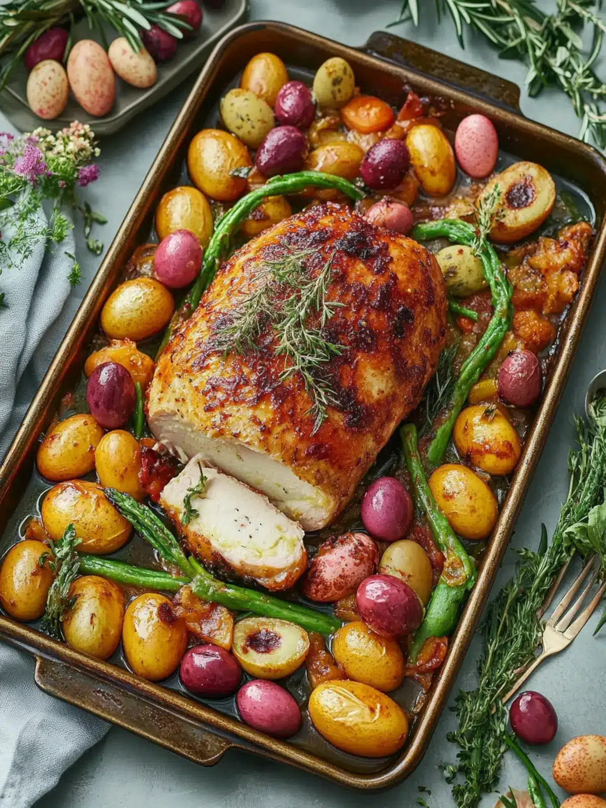 Easter Dinner on a Sheet Pan: Effortless Ham and Pineapple Delight 3 Easter Dinner on a Sheet Pan