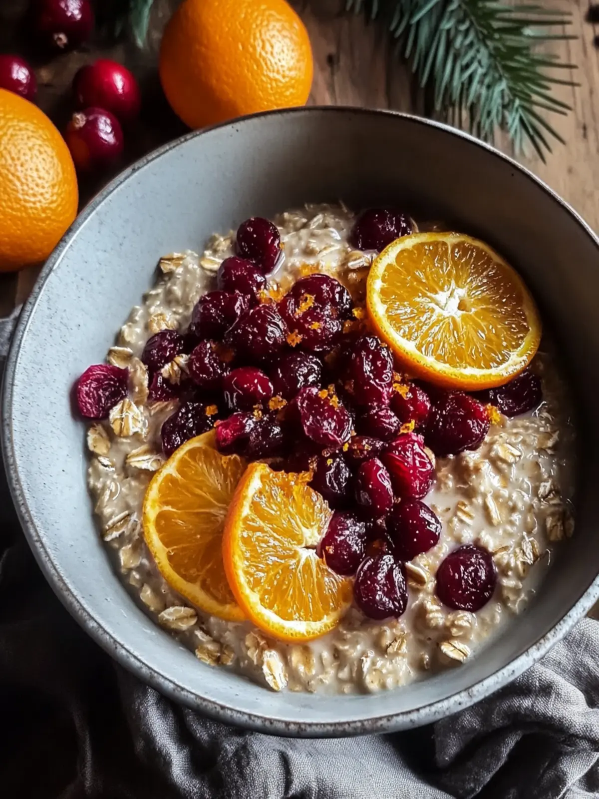 Candied Orange Oatmeal Cranberries
