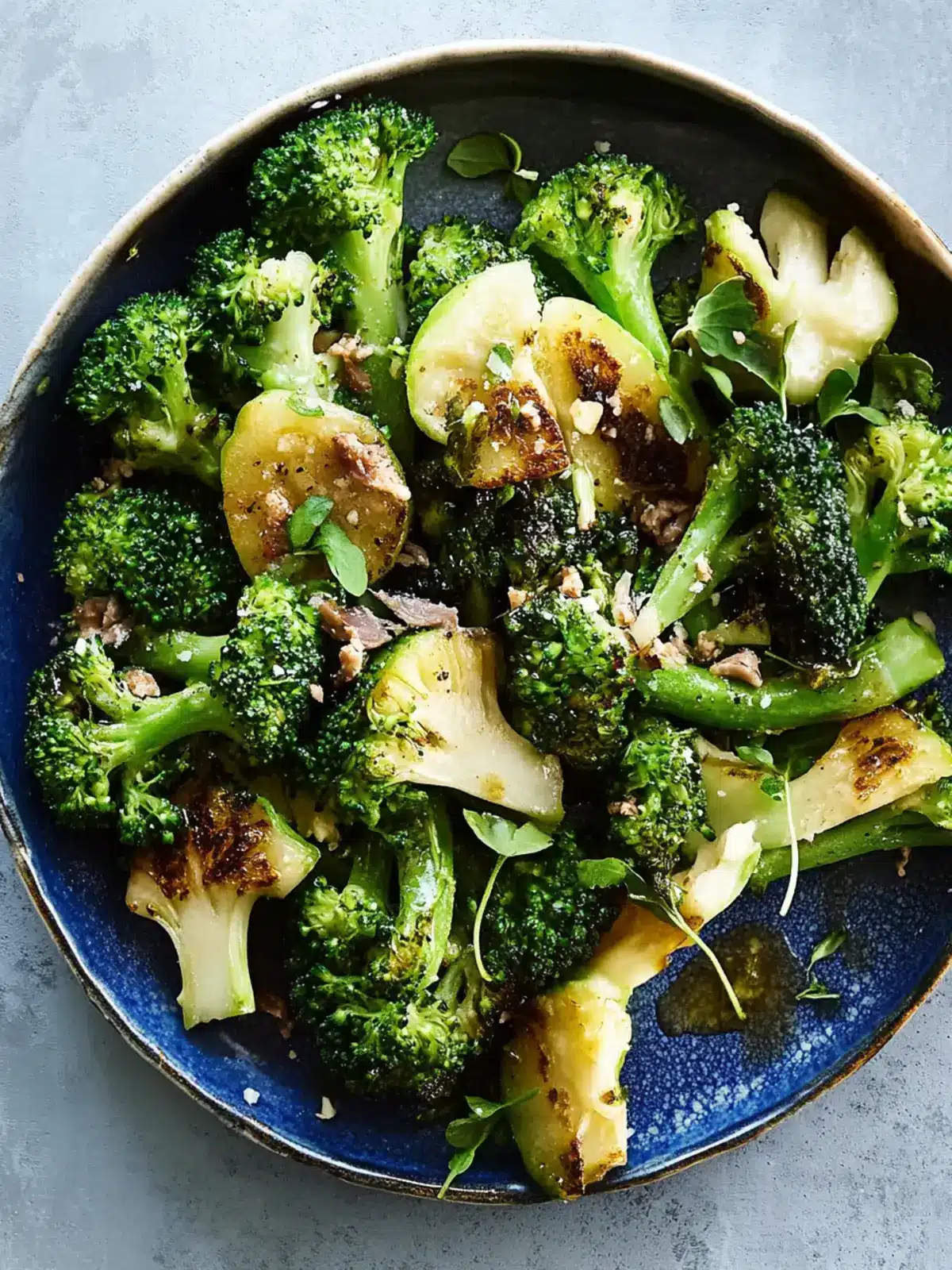 Charred Broccoli With Anchovy Vinaigrette
