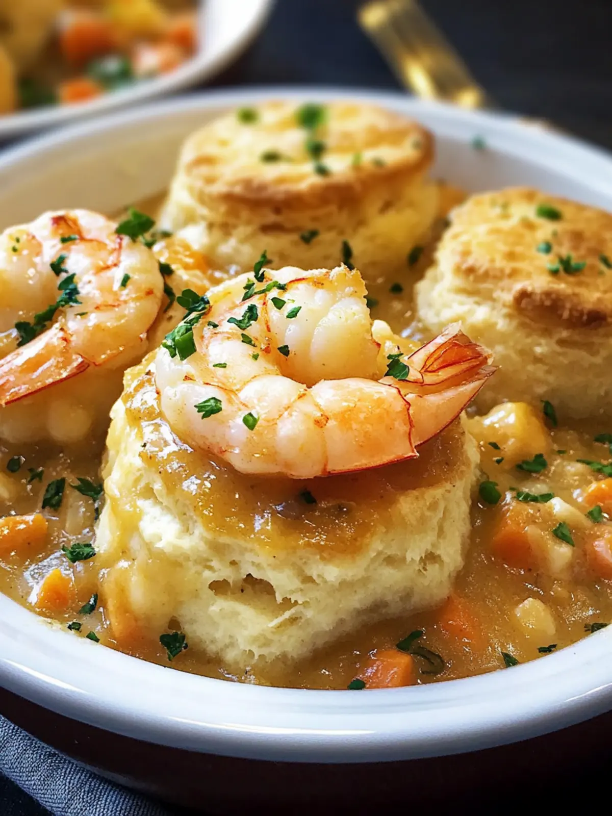 Shrimp & Lobster Cheddar Bay Biscuit Pot Pie: Comfort in Every Bite 2 Shrimp & Lobster Cheddar Bay Biscuit Pot Pie
